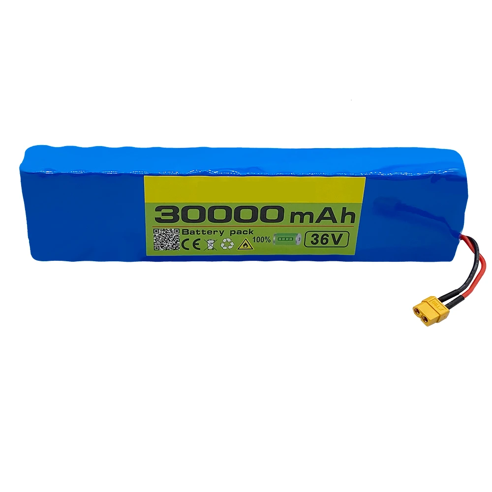 10S3P 36V Battery Ebike Battery Pack 18650 Lithium Ion Battery 500W High Power and Large Capacity42Vmotorcycle Scooter XT60 Plug