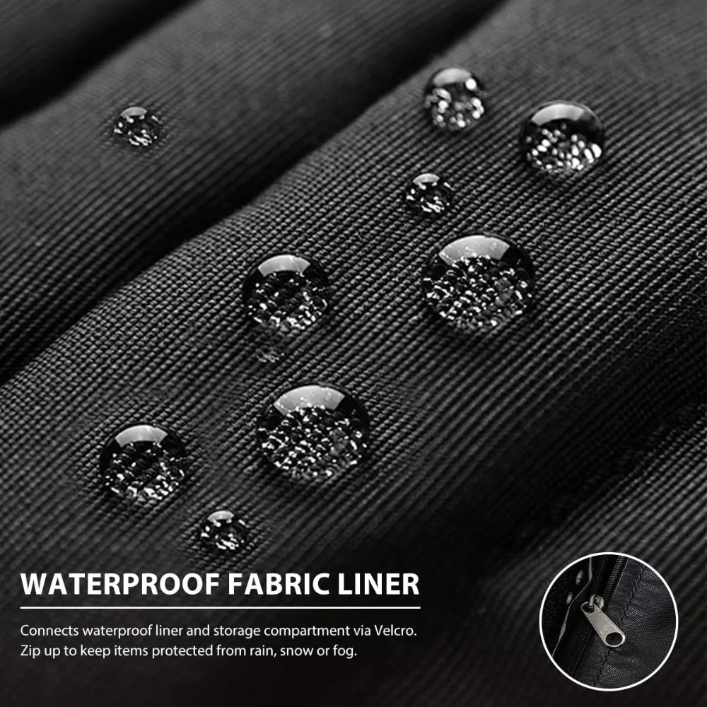 صندوق تخزين للفناء الخارجي مقاوم للماء سعة 70 جالونًا، حاوية سطح من الخيزران مع غطاء مفصلي للاستخدام الخارجي