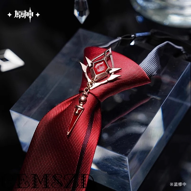 

[Genuine] Hot Game Genshin Impact Tartaglia Wanderer Cosplay Easy Tie Costume Accessories Anime Cartoon Props Halloween Gifts