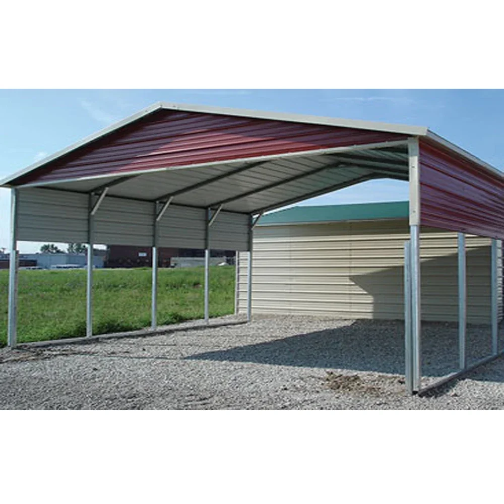 Cheap Portable Metal Car Shed Metal Frame Garage Prefab Ready Made Durable Portable Metal Cantilever Park Carports Sale