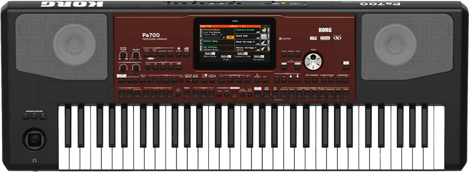 

Korg Pa700 61 Key Arranger Workstation Professional Music Keyboard with Touch Screen and High Quality Sounds