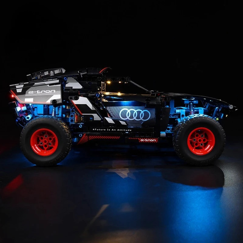 مجموعة إضاءة LED بدون نموذج مناسبة لـ LEGO Technic Audi RS Q E-tron 42160 (باستثناء مكعبات البناء) #3