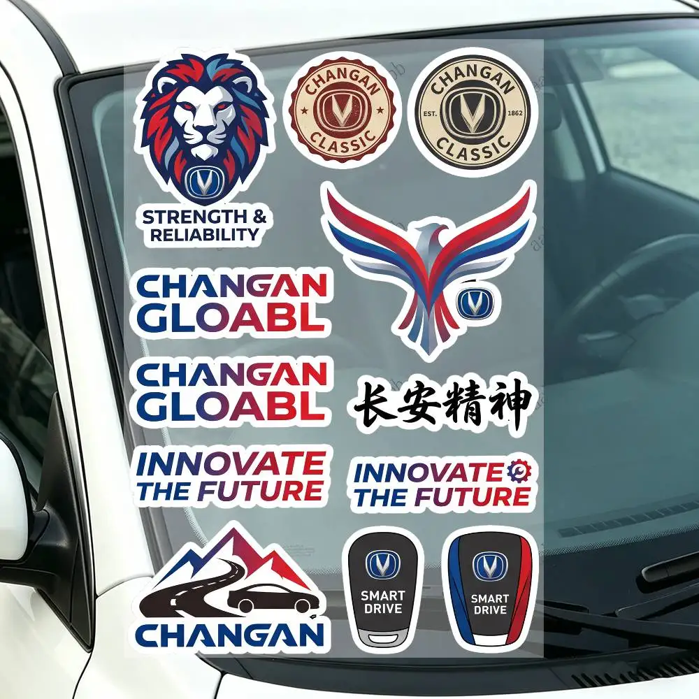 C-chanG-gan A-auto Motorcycle Decal Sticker Kit Reflective Graphics For Helmet Tank Fairing Body Custom Bike
