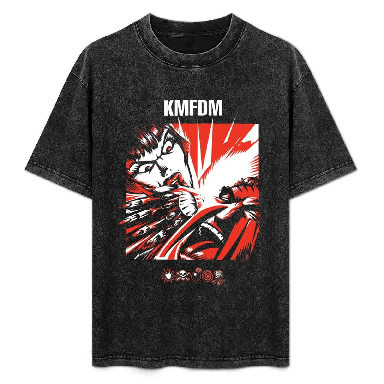 KMFDM For Fans T-Shirt anime tshirt shirts graphic t shirts for men cotton