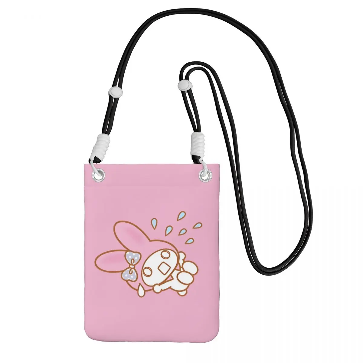 

Custom Melody Carry A Mobile Phone Bag Diagonally Women Men Pink Rabbit Mobile Phone Bag for Travel Cycling Phone Money Pouch