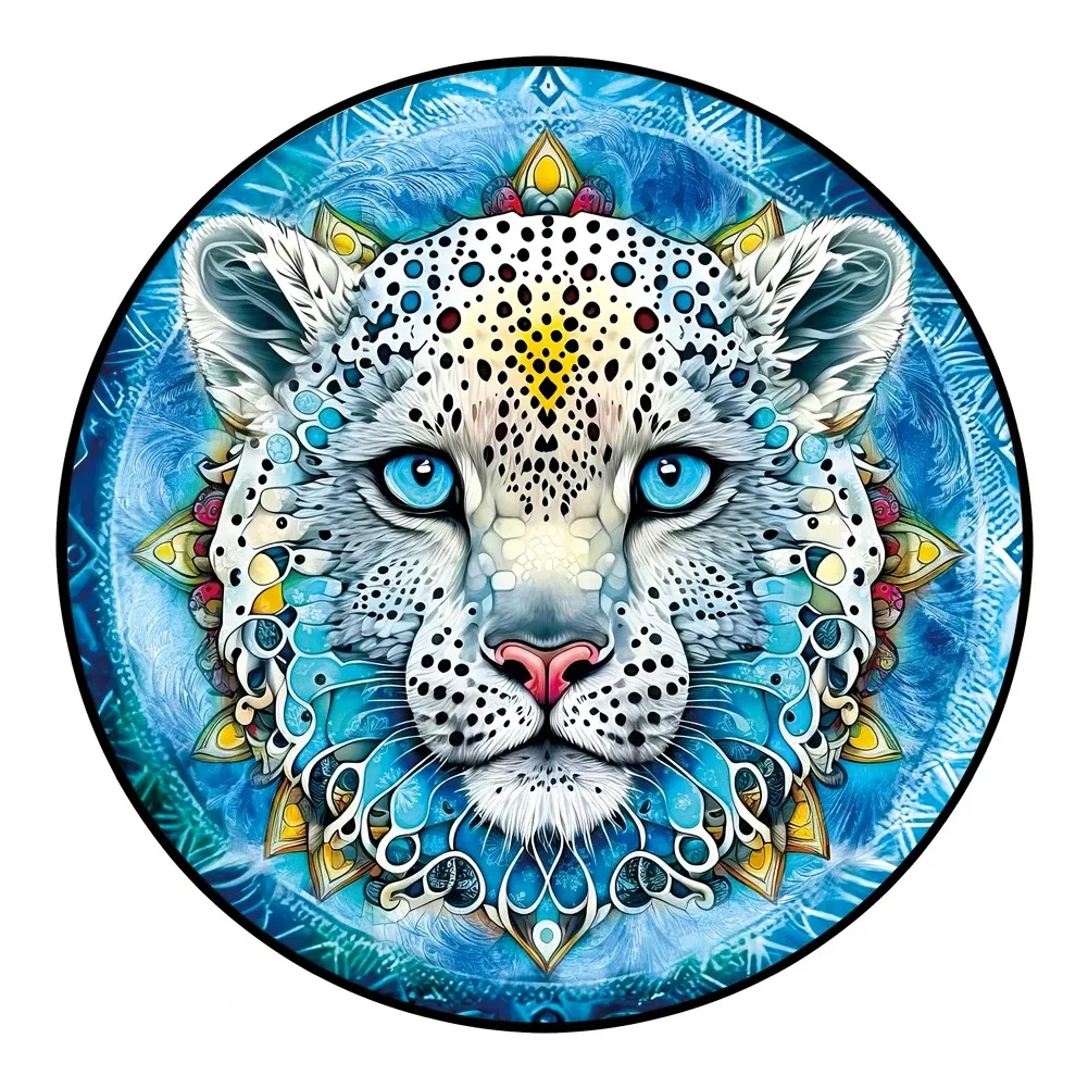 Round Metal Aluminum Sign Art Painting Wreath Decorative Plates Entrance Decor Gift Mask Theme For Bar Club Home Room Wall Decor