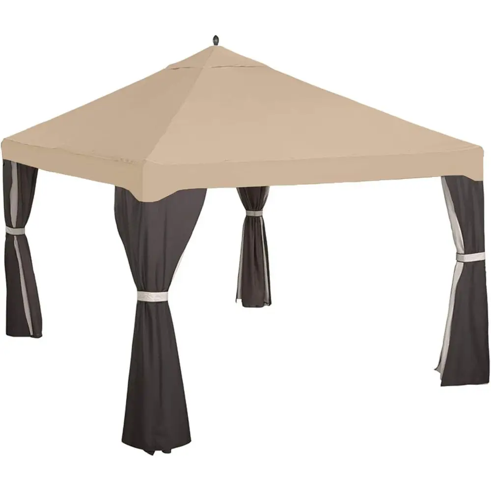 

Сменная верхняя крыша Custom it, совместимая с беседкой Garden Treasures S-1210GZ, S-1210GZN 10' x 12' - классический песочно-бежевый цвет.