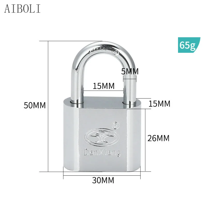 Full Metal Padlock Wolf Head Lock Small Locks Door Locks 30mm 40mm 50MM Not Rust Lock Core Include 3 Keys