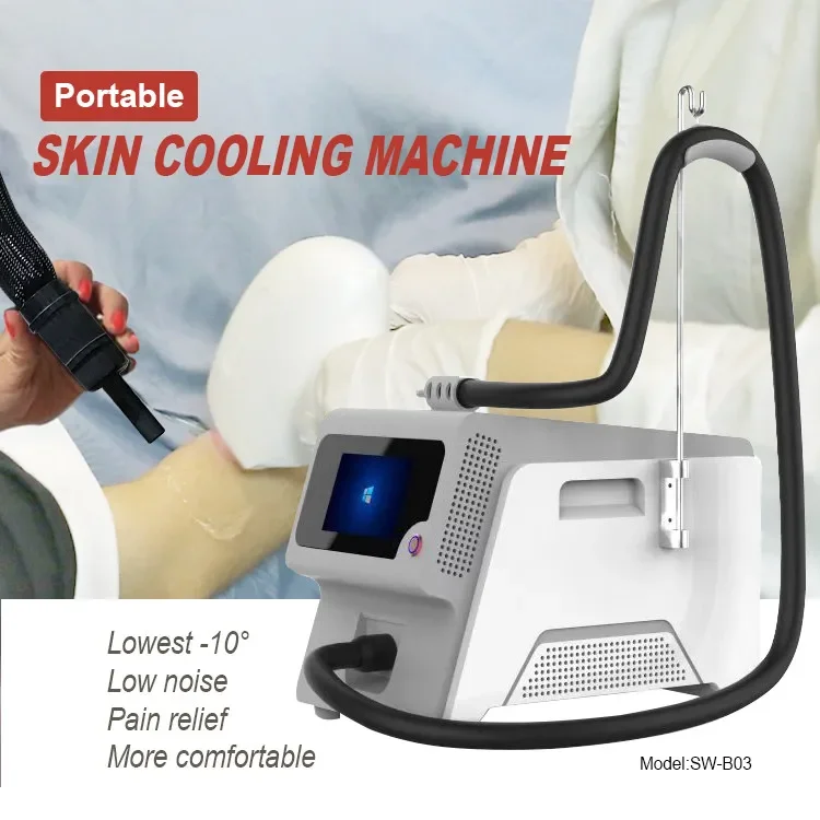 Nuovo Design Mini raffreddamento ad aria Opt Laser dispositivo di depilazione permanente ringiovanimento della pelle Ice Cool Skin Cooling Machine