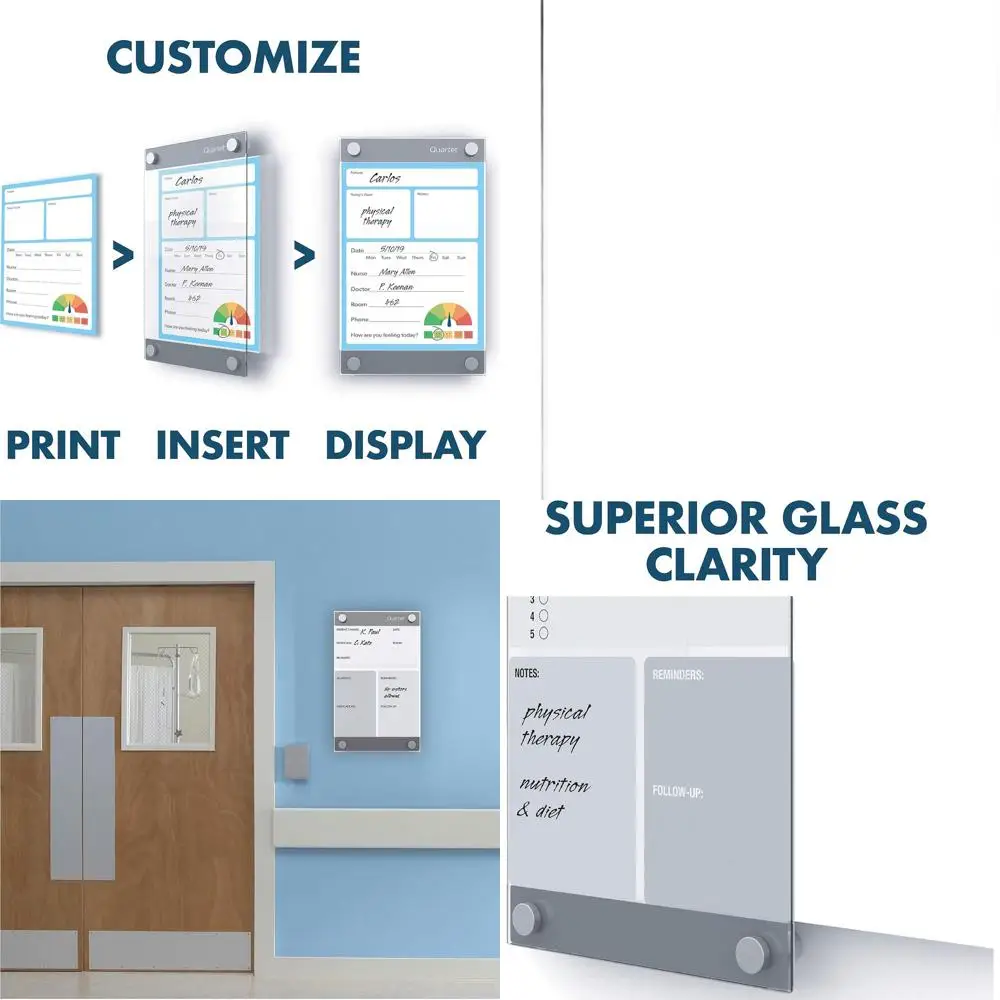 

Настраиваемая магнитная доска, 8,5 x 11, поверхность для сухого стирания, Infinity GI8511