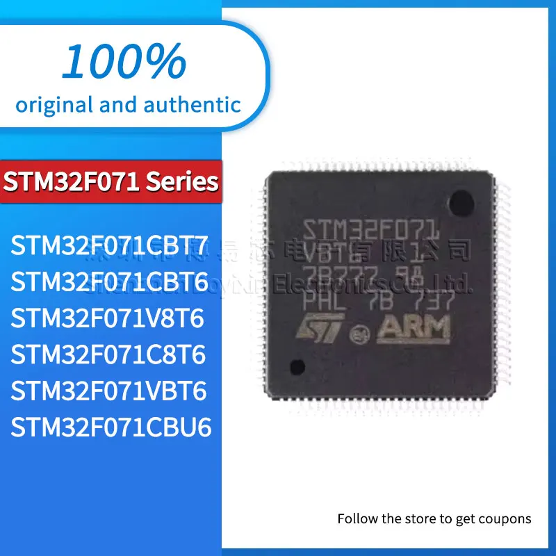 

STM32F071CBT7 STM32F071CBU6 STM32F071CBT6 STM32F071V8T6 STM32F071C8T6 STM32F071VBT6 Black PC casing