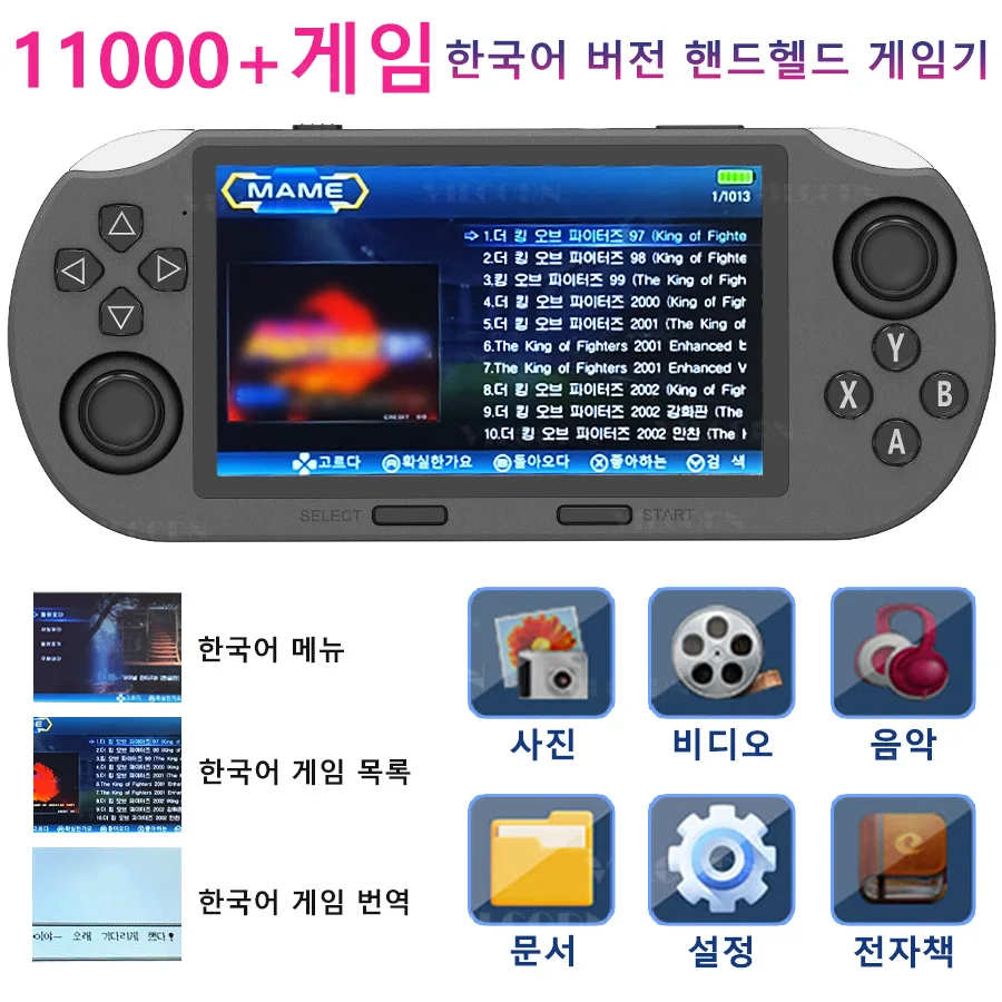 

Портативная игровая консоль SF3000 с корейской версией для эмуляторов PS1, GBA, SFC, MAME, 4,5-дюймовый портативный игровой плеер