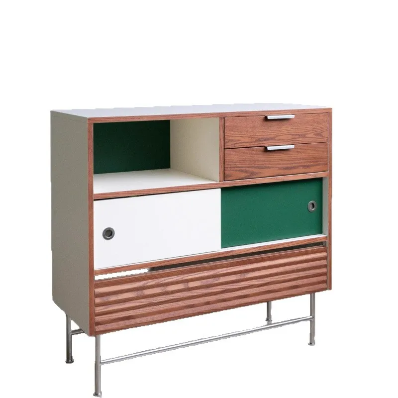 

Niche design sense, Danish medieval Bauhaus color restaurant bookcase side cabinet storage
