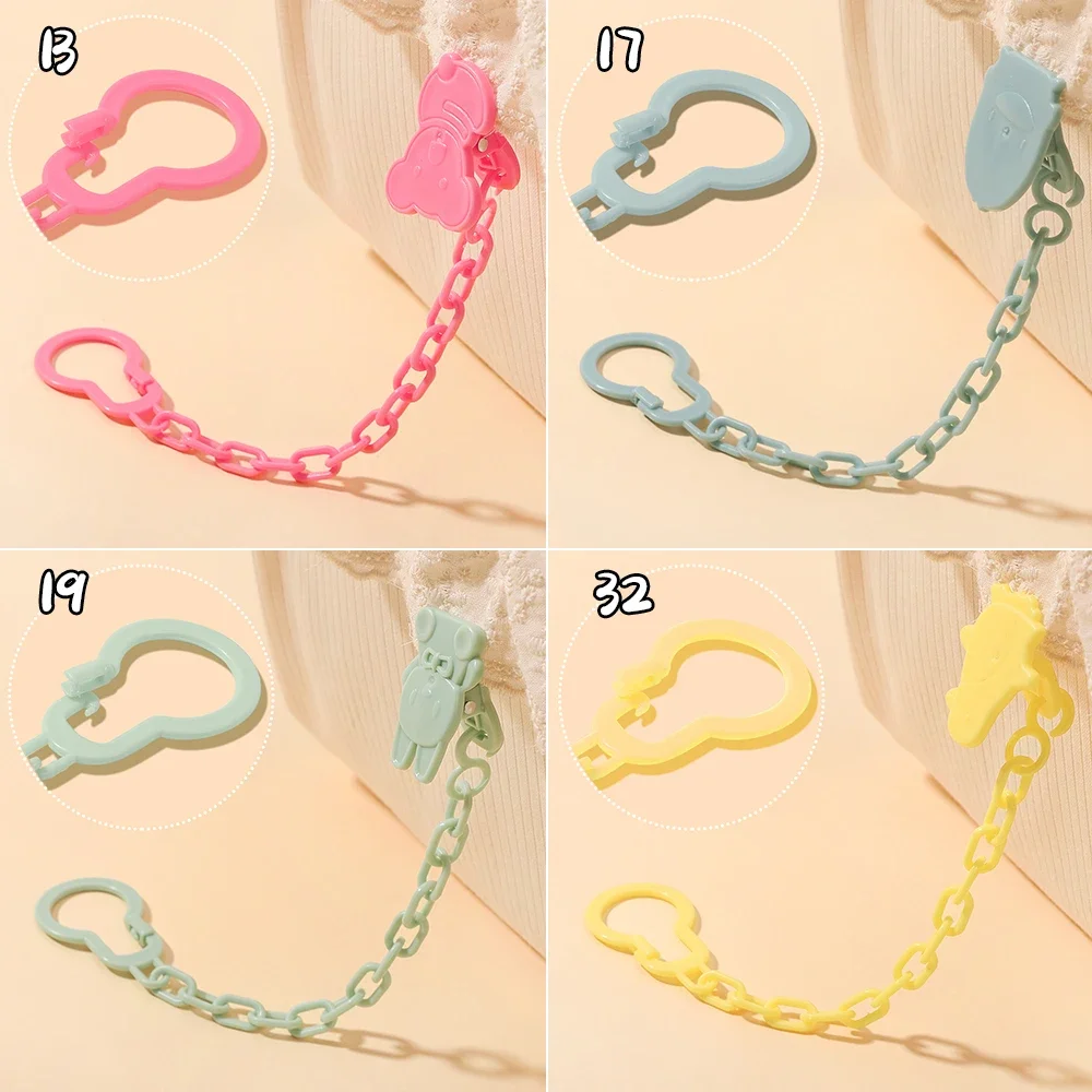 Clip per catena per ciuccio in silicone per bambini Clip per porta capezzoli fittizi Neonati Catena per dentizione Regali giocattolo per accessori per bambini carini Chupeta