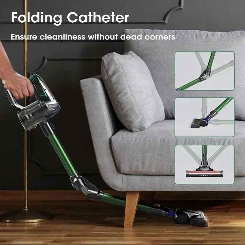 2024 Wireless Handheld Vacuum Cleaner 15000PA Suction,Two-speed Adjustment Portable Foldable Stick Cordless Vacuum for Home