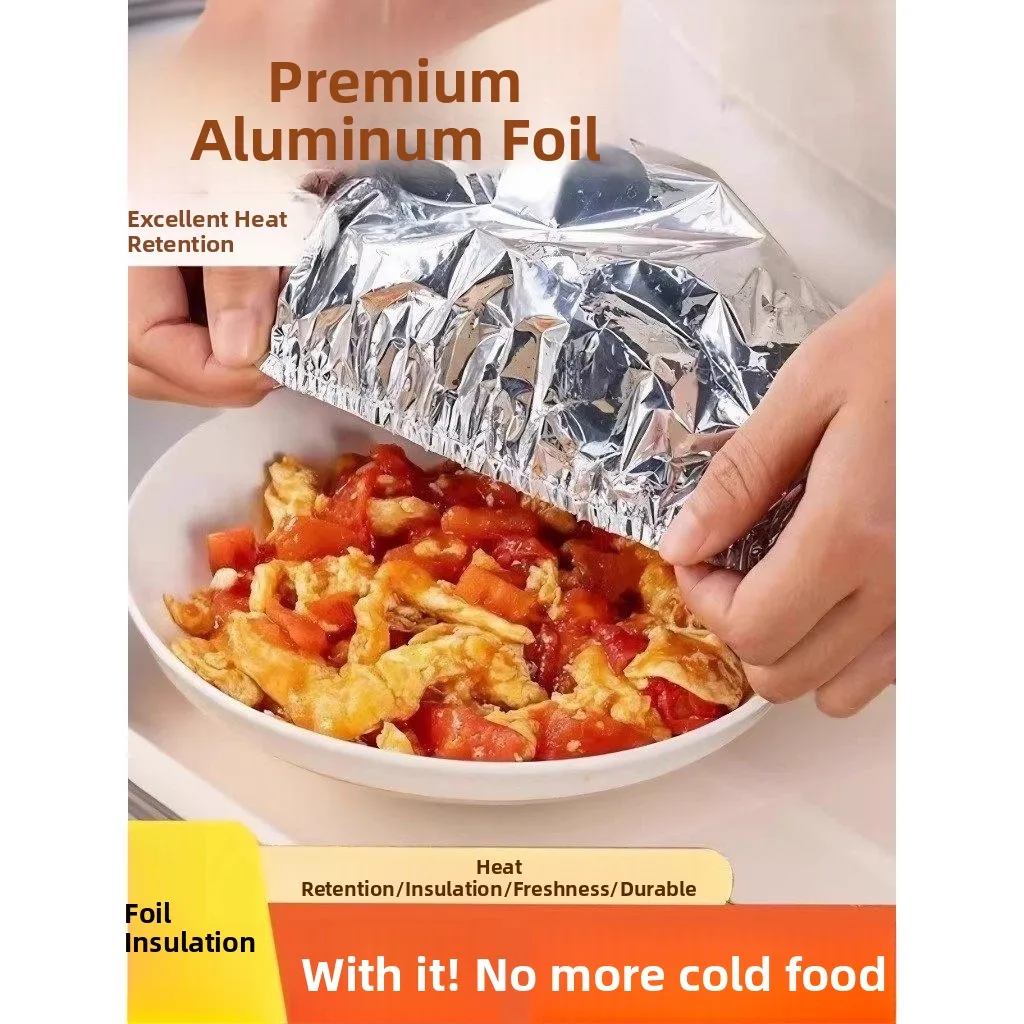 Thickened Aluminum Foil Insulation Cover Heat Resistant Food Preservation Kitchen Table Meal Warmth Set Durable Food Wrap