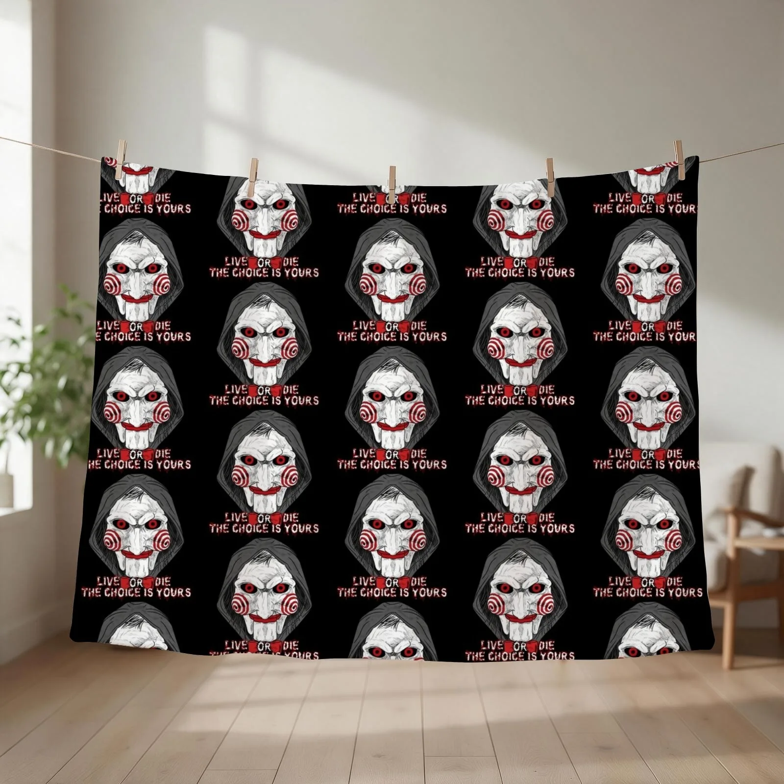 SAW X Movie fan art Throw Blanket Blankets For Baby Tourist Vintage Thermal Blankets