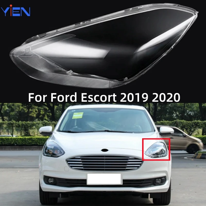 

Для Ford Escort 2019 2020, абажур для фар, прозрачные линзы для фар, бленки, крышка абажура, защита линз, SHELL