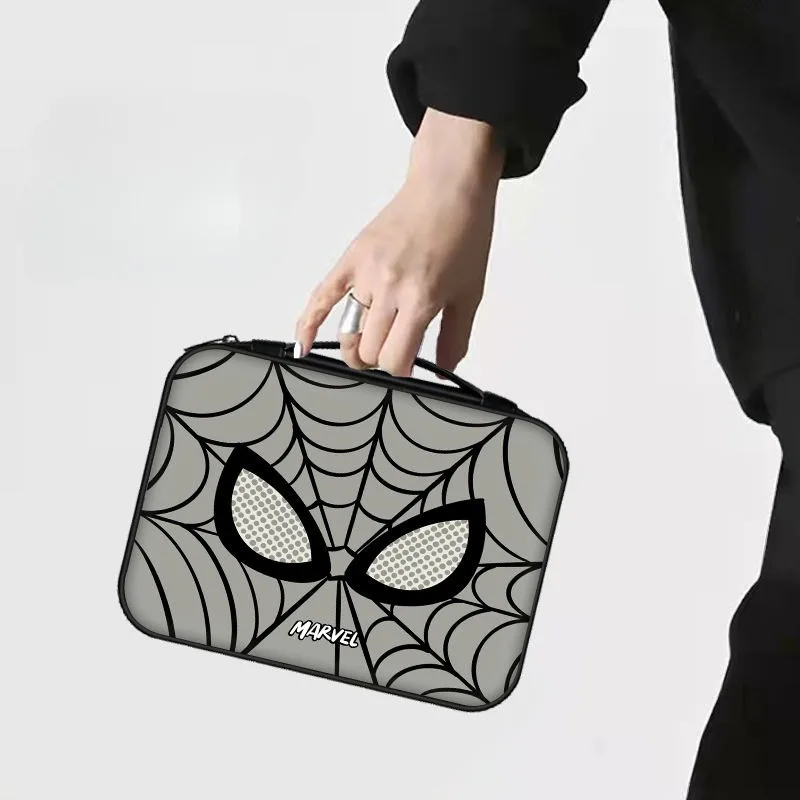 Marvel Spiderman Peripheral Movies Shockproof and Water-Resistant Portable Multi-Function Anti-fall Tablet Portable Storage Bag