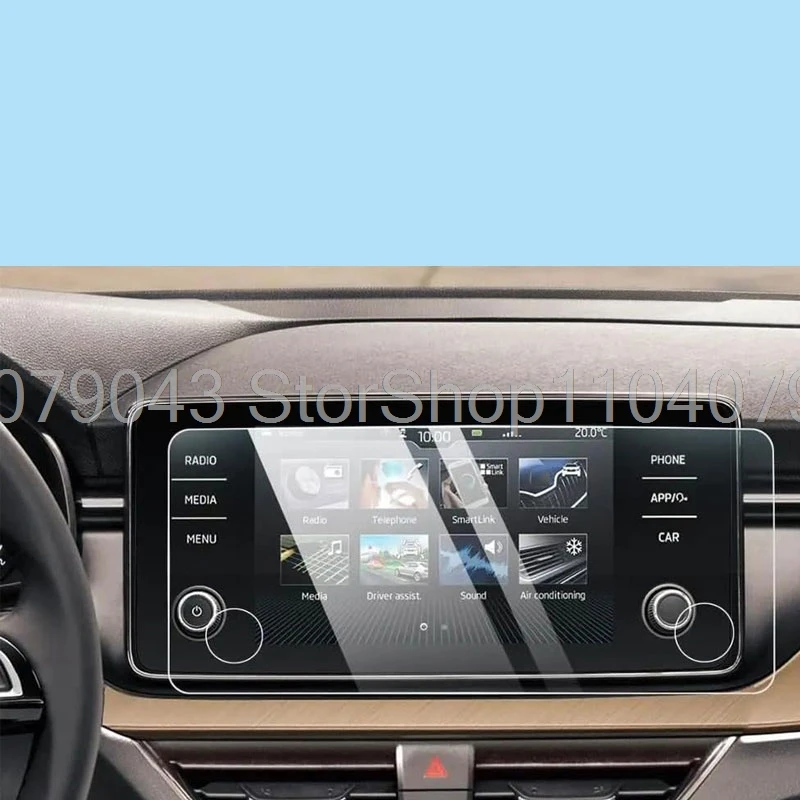 

Tempered Glass Screen Protector For Skoda Kamiq/Scala Bolero 2020 8 inch Car Navigation anti-scratch Protective Sticker