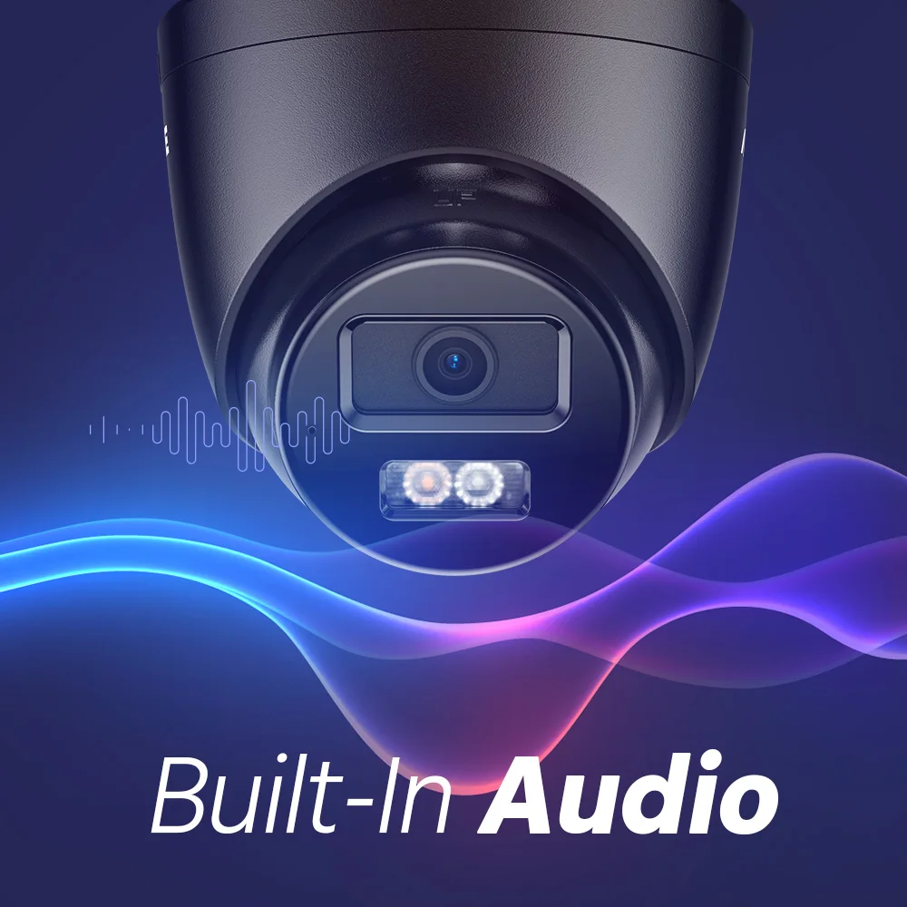 ANNKE-Kit de cámara de seguridad CCTV de 5MP, luz Dual inteligente, visión nocturna IR, detección de movimiento, micrófono incorporado, cámara de videovigilancia