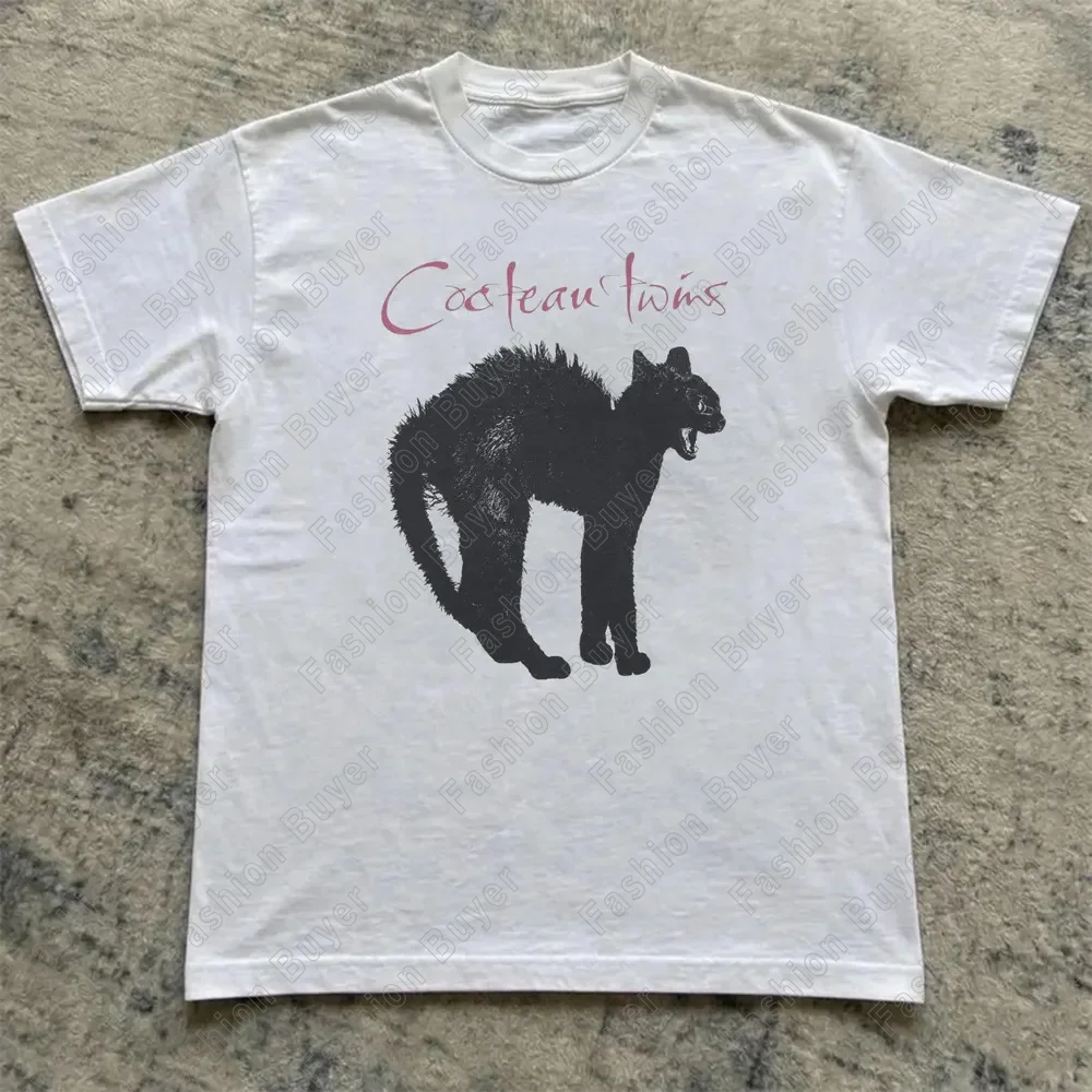 Cocteau Twins Shirt Cocteau Twins Band White Unisex T-shirt Men Women Summer Short Sleeve Crew Neck Cotton Tee