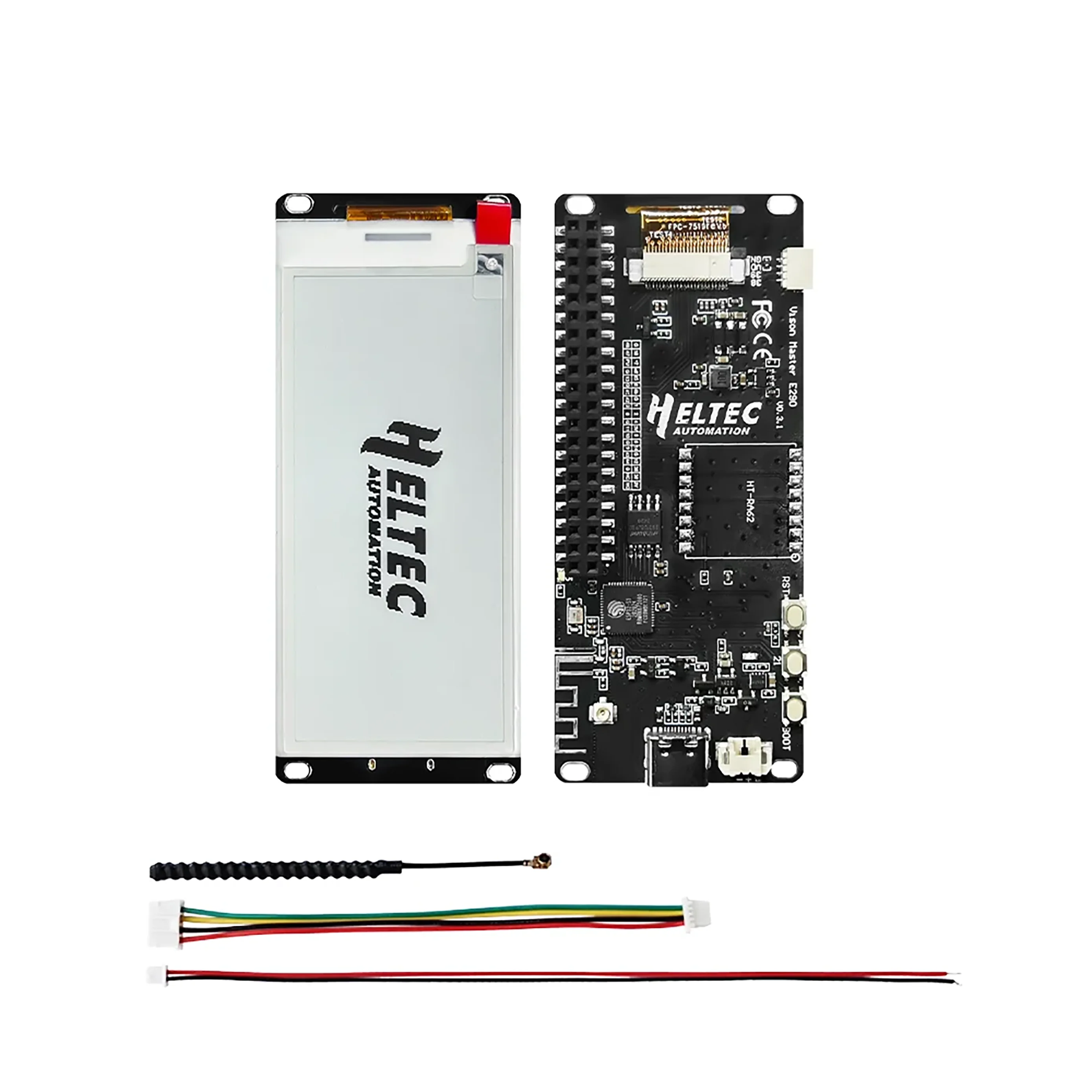 Heltec Meshtastic E290 ESP32 SX1262 LoRa Devboard Kit com display E-Ink de 2,90 polegadas BLE WiFi Tipo-C USB compatível com Arduino