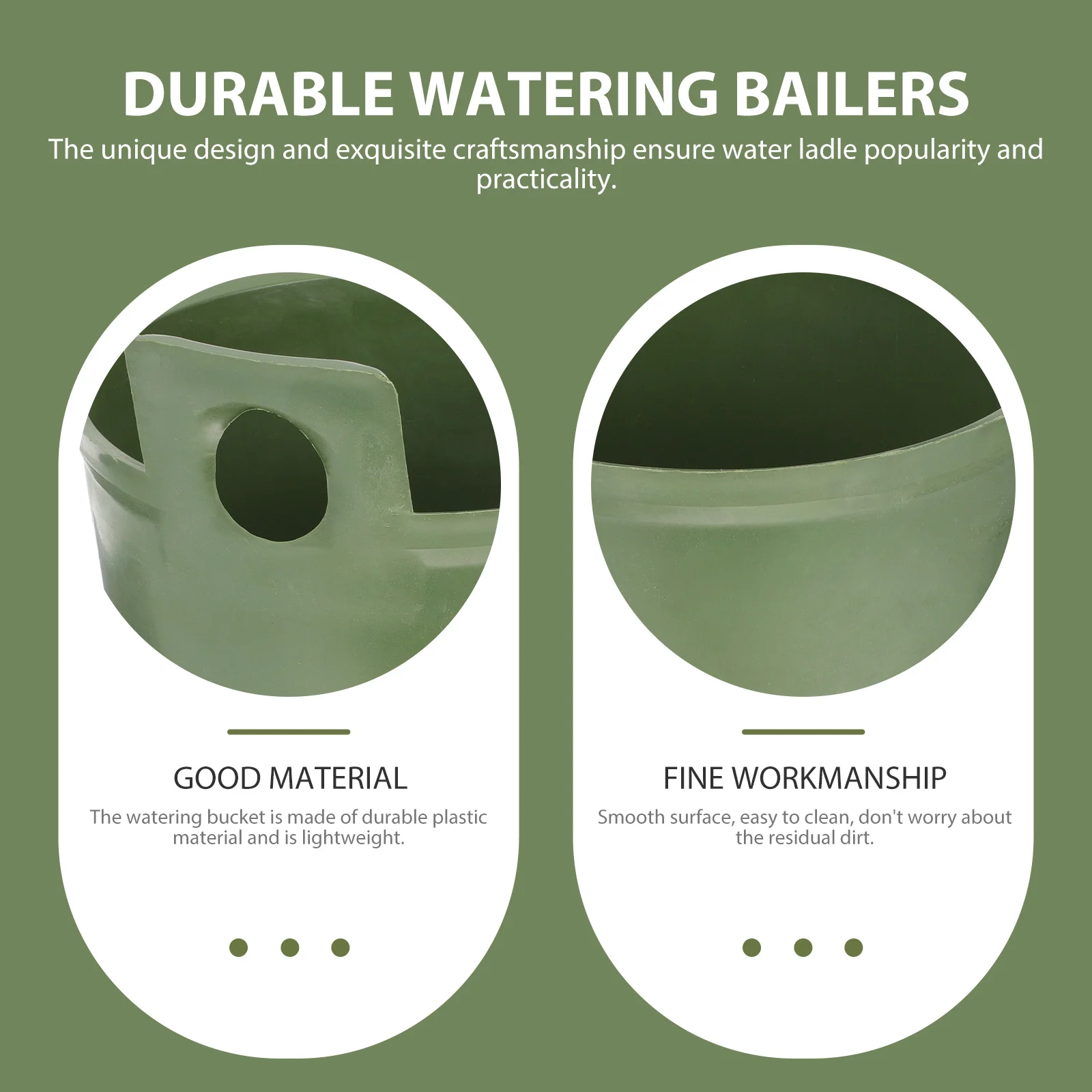 

2pcs Watering Ladle Garden Water Scoop Ergonomic Design For Flower Planting Plastic Bailer Practical Garden Accessory