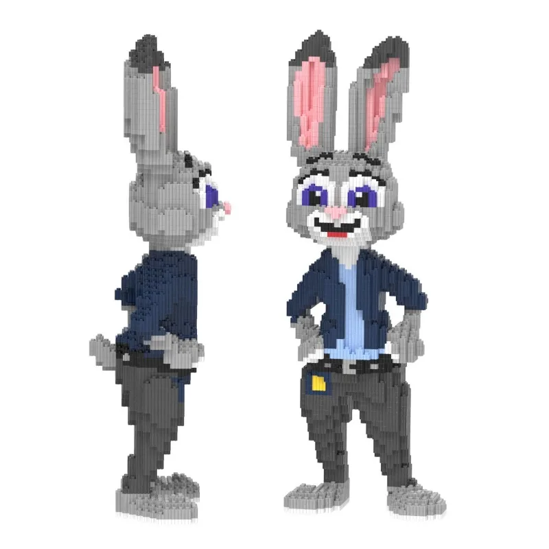 

Zootopia Judy Nick 50cm Building Blocks DIY Puzzle Toy Educational Stress Relief for Boys Girls Adults