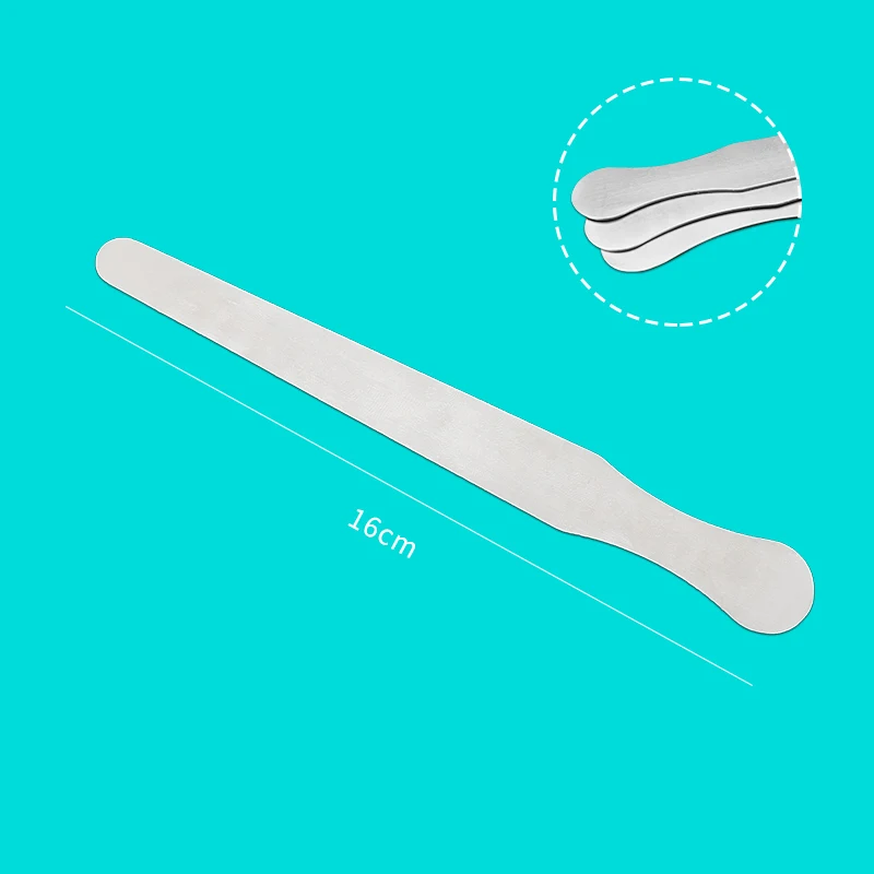 Stainless steel tongue depressor for oral examination