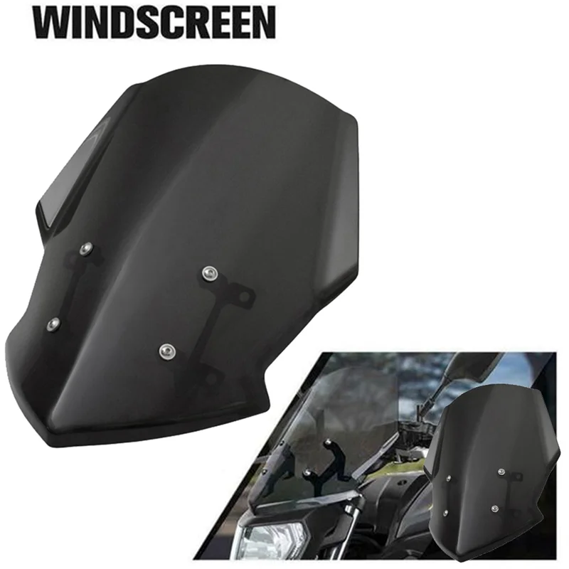 Reliable-1 Piece Motorcycle Windscreen Windshield Car Windshield Windshield With Bracket For MT-07 FZ-07 FZ07 2018-2020