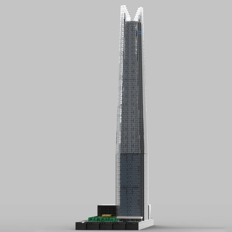 Moc Bouwstenen Modulaire Wereldtoren Ver 2 op 1/650e Schaal Model Technologie Blokken Kerst DIY Speelgoed Bouw Geschenken