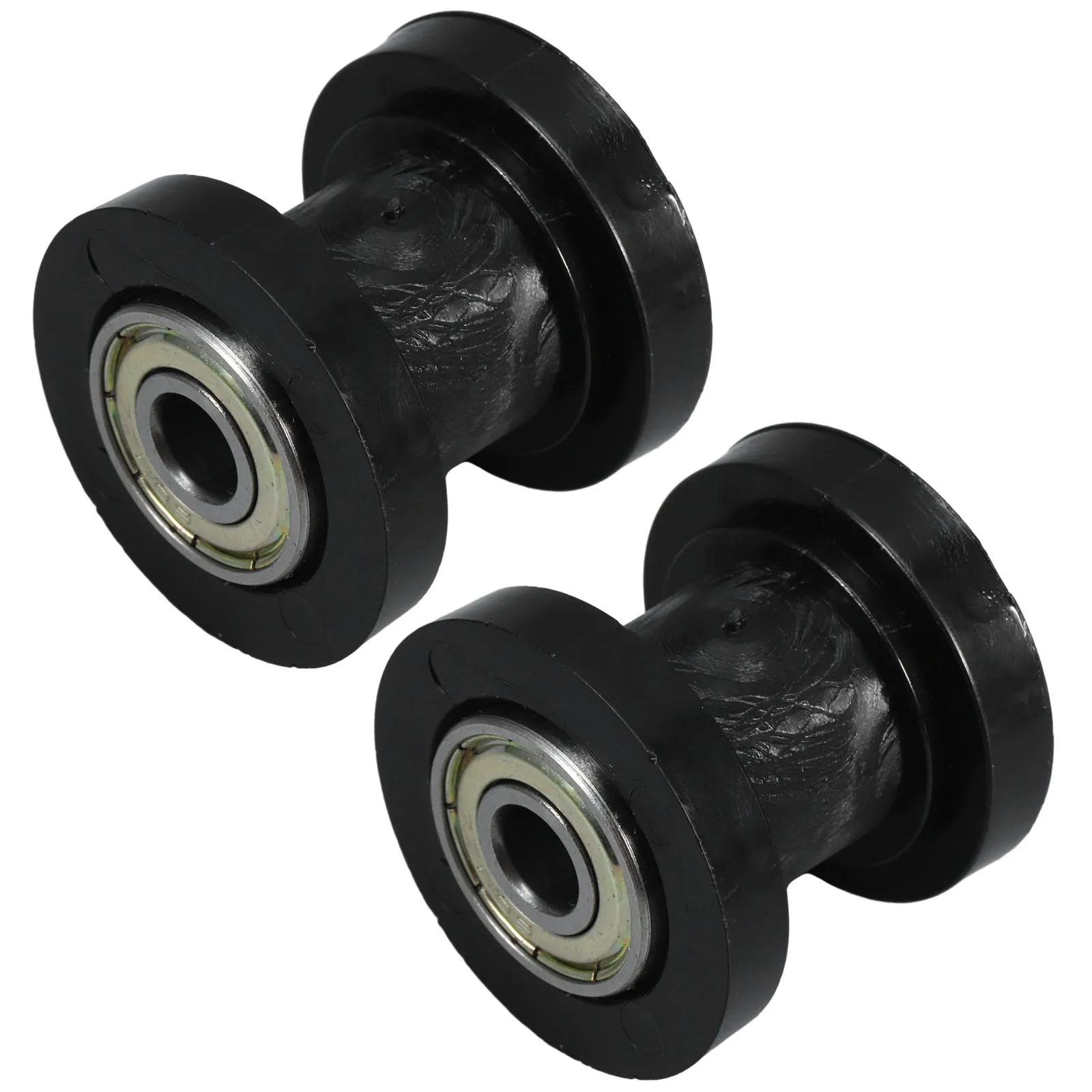 

2pcs Motorcycle Tensioner Plastic Steel Anti Slip Easy Install Shock Absorption Guiding Roller Slider Chain Pulley Roller Chain