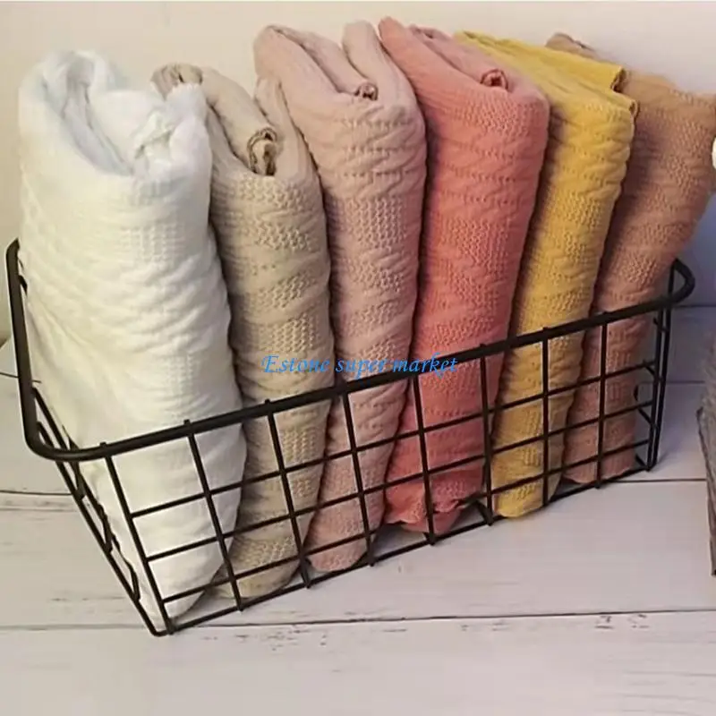 

090B Newborn Photography Prop Knitted Blanket Baby Sleeping Bag Backdrop