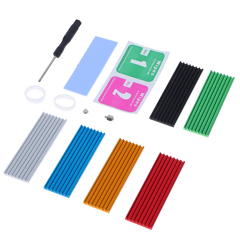 

Aluminum Cooling Heatsink Thermal Pad For N80 Nvme M.2 Ngff 2280 Pci-e Ssd With Thermal Pad HDD Heat Sink