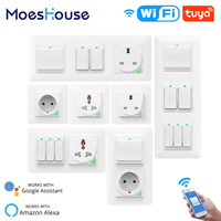 DE EU WiFi Smart Push Light Wall Switch ButtonSmart Life Tuya Wireless Remote Control Work with Alexa Google Home