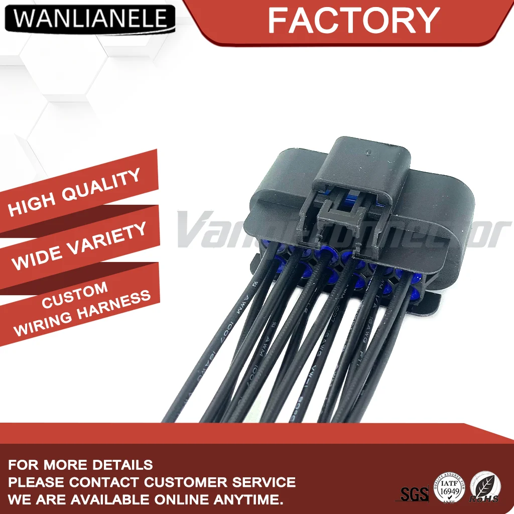 50set 15326910 12Pin 6.5mm Pitch Sealed Automotive Connector Female Housing Black 2Row Car Plug