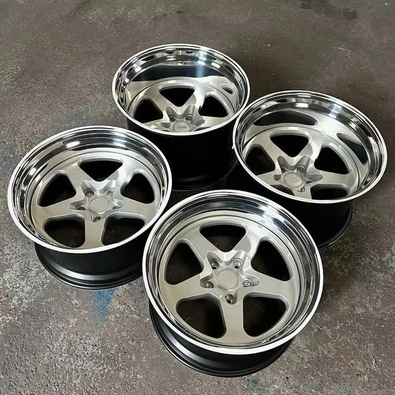 Sport Brushed Silver Forged Wheels 5x120 5x114.3 5x130 24 Inch For Tesla For Audi For Ferrari Car Wheels Lightweight