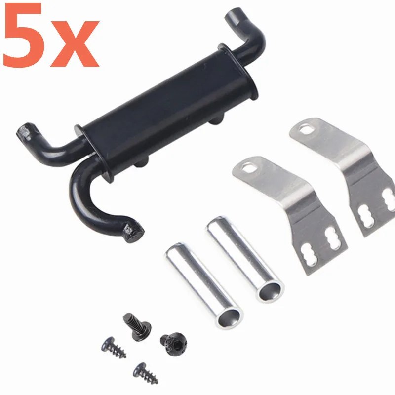 

5Sets Throat Exhaust Vent Tail Pipes For 1/10 RC Rock Crawler Car RC4WD Trx4 Axial Scx10