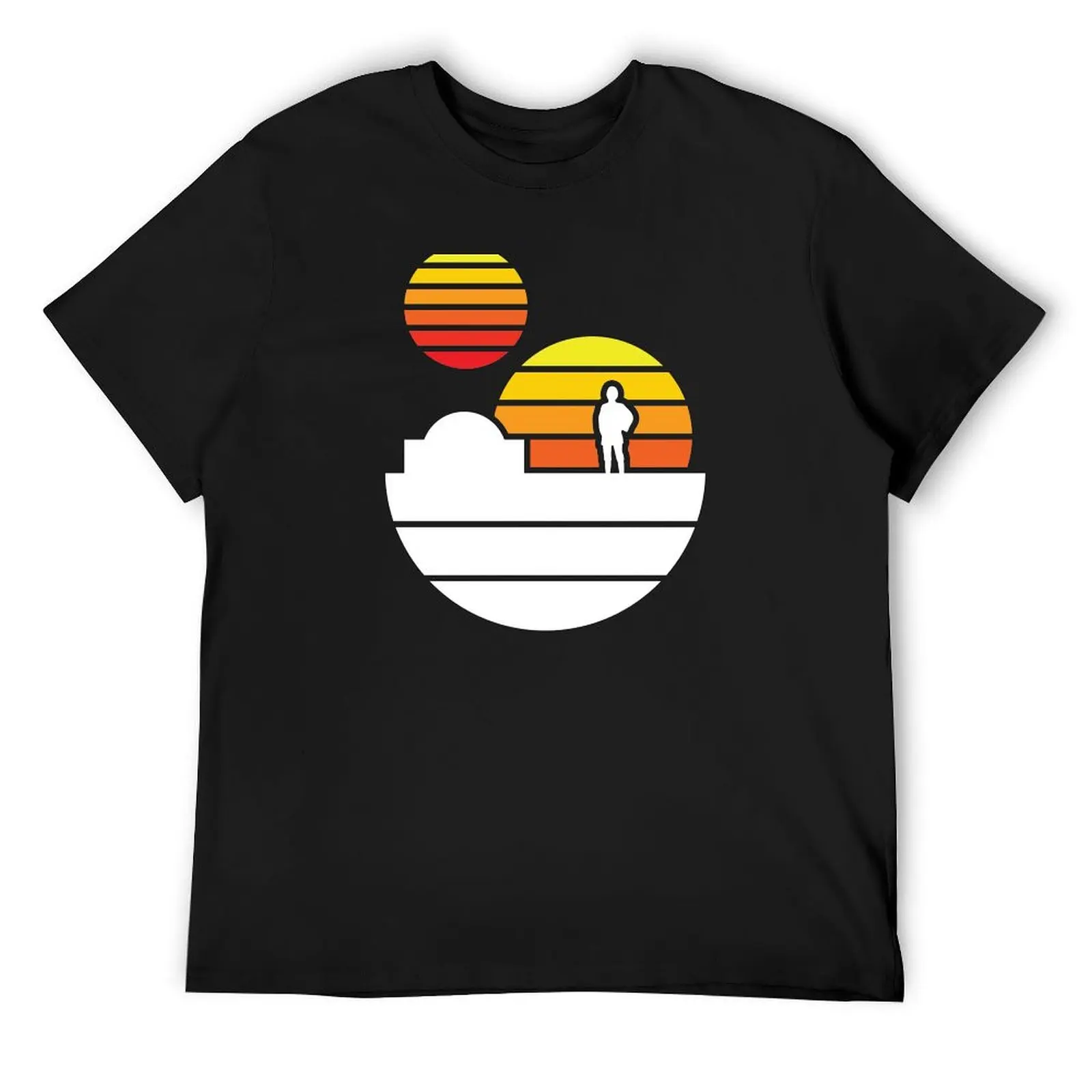 

Binary Sunset T-Shirt valentines clothes anime boys animal print quick drying oversized t shirts for men