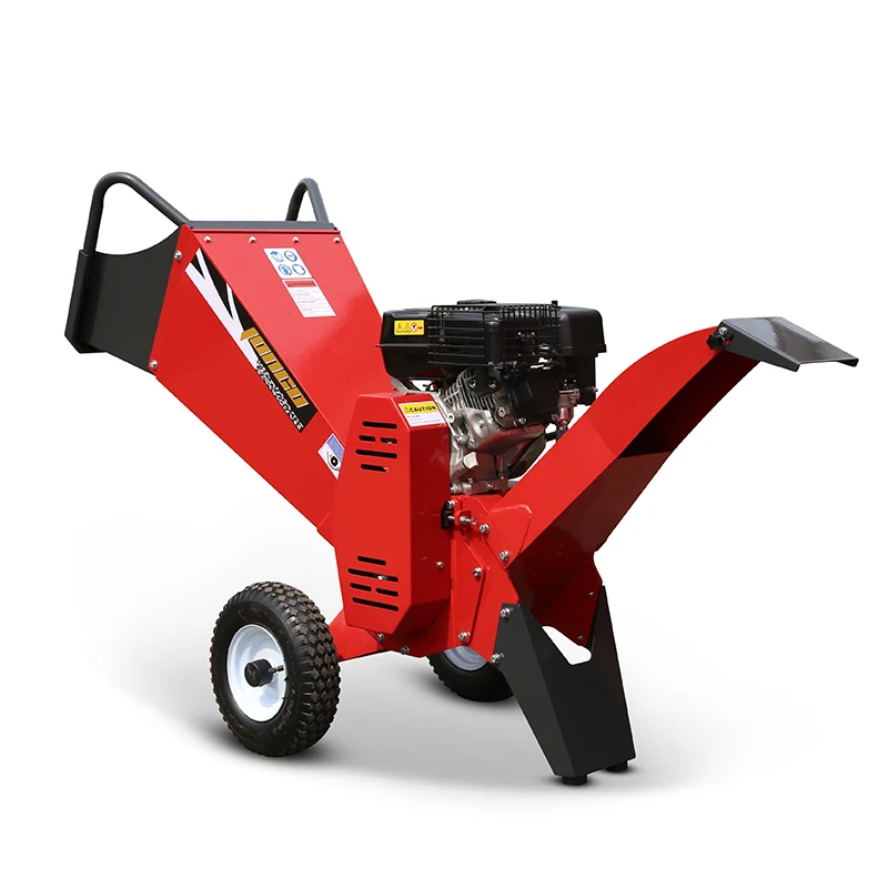 Fresh wood chipper with 6HP 7HP gasoline electric garden tree chipper with belt drive  for sale