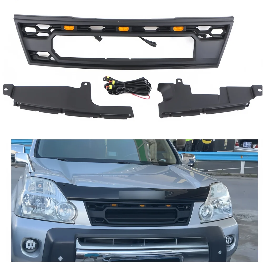 

Pop Auto Racing Grille Fit For Nissan Xtrail X-trail 2009 2010 2011 Abs Grill Grills Front Bumper Auto Accessories