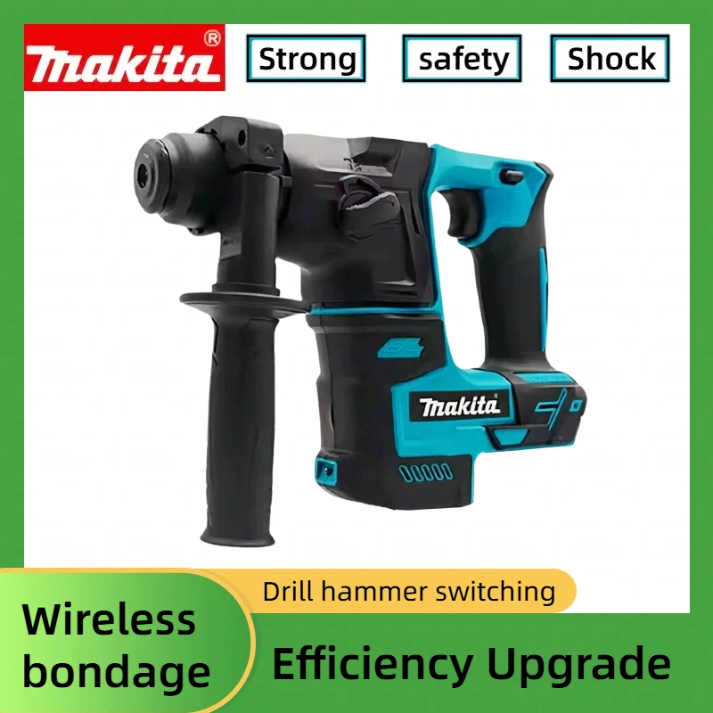 

Makita HR140D18V Cordless Brushless Rotary Hammer Drill 3-Mode Electric Hammer for Concrete Metal Wood with LED Light Power Tool