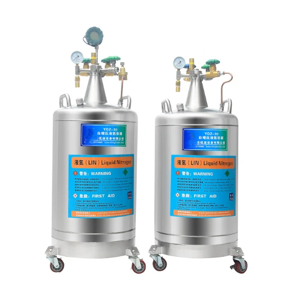 

YDZ-30 Self-Pressurized Liquid Nitrogen Tank Liquid Nitrogen Biological Container Cylinders for Biological Storage