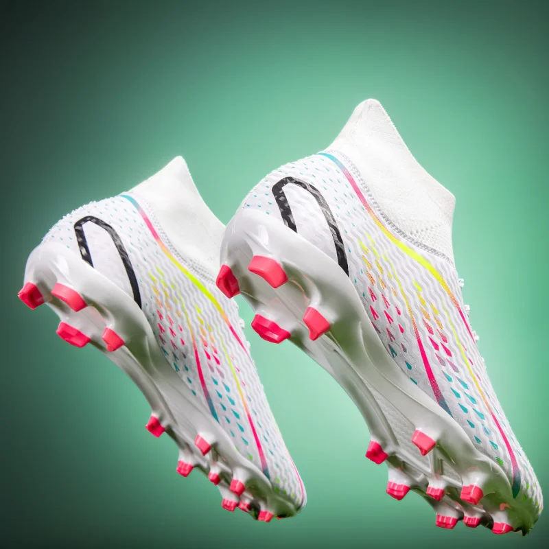 

New Men Women Professional Football Boots Training Cleats Sport Sneakers Trainer Lightweight Grass Non-slip Match Soccer Shoes