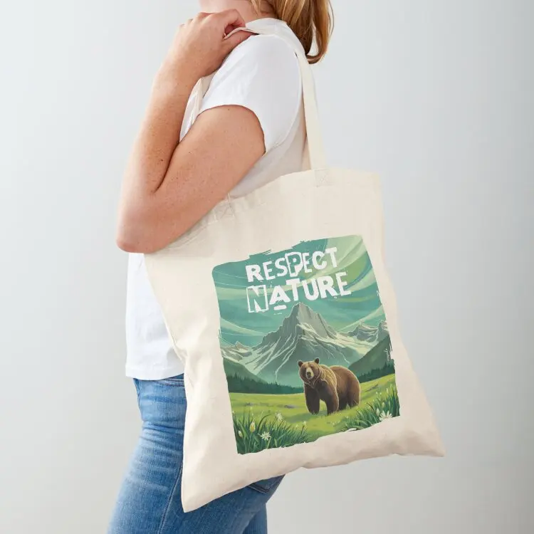 

Respect nature. Alaska wildlife Tote Bag canvas bags canvas shopping bag Canvas bag