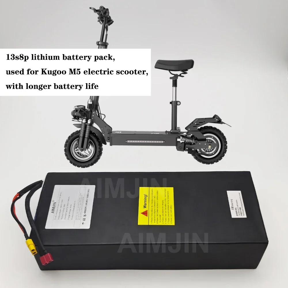 

48V 28000mAh Lithium Battery Pack for Kugoo M5 Scooter with BMS Protection Board 13S8P High Capacity Electric Scooter Battery