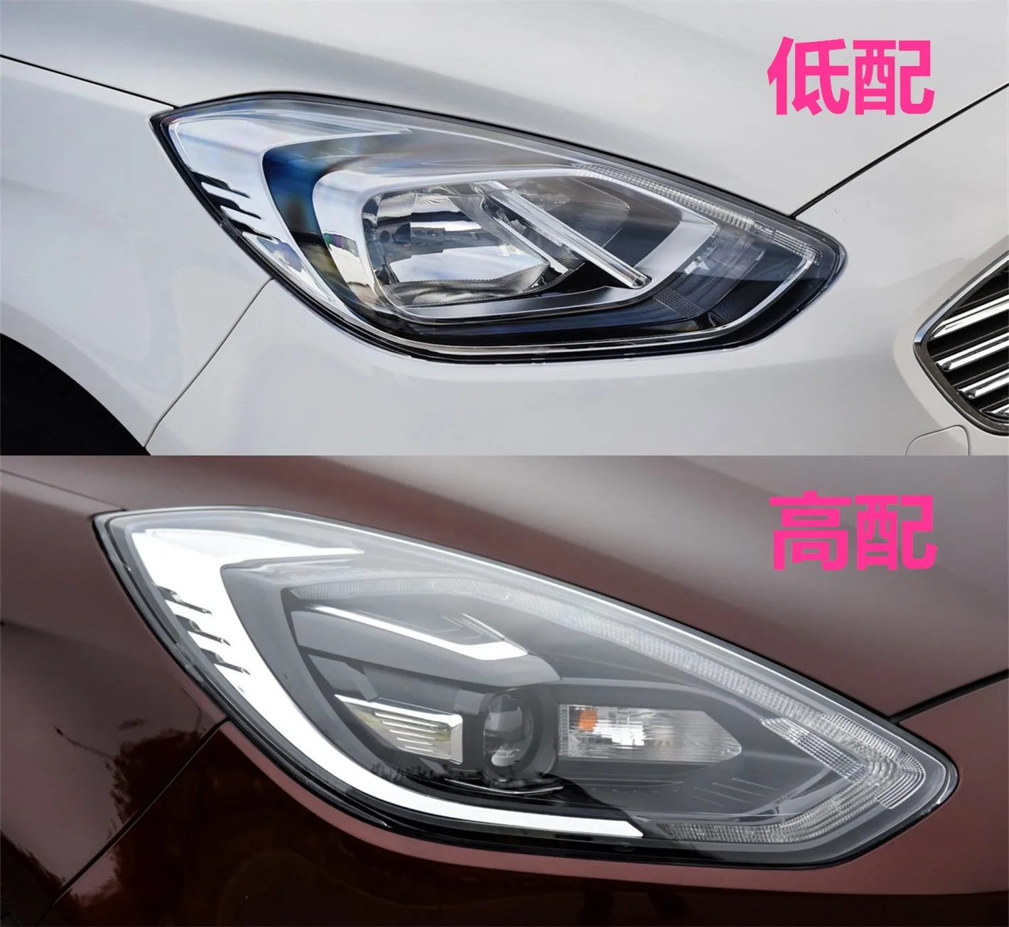 For 19 new Ford Focus headlights with transparent low-end configuration,Headlight casing