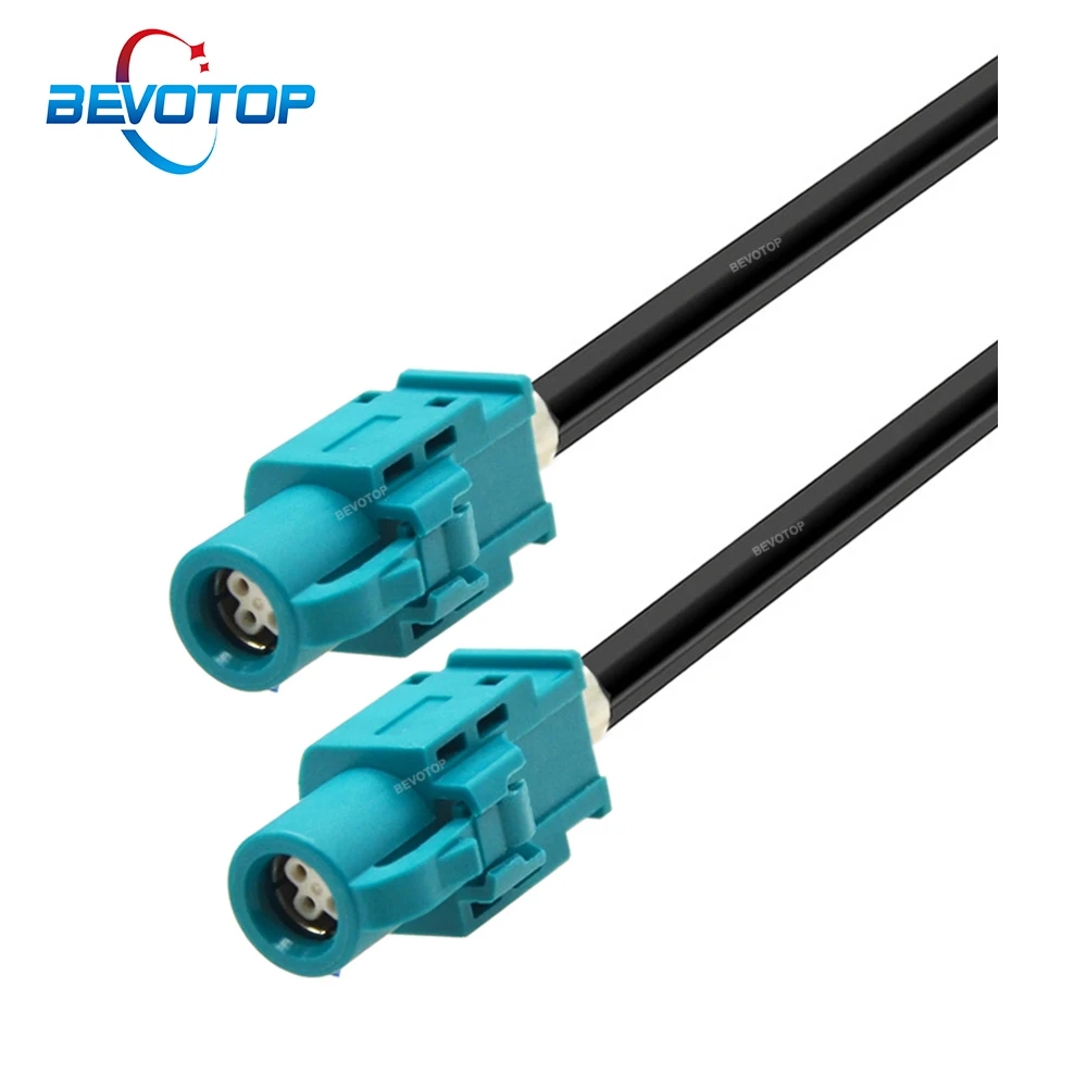 BEVOTOP HSD Cable USB Electric Wire Cable FAKRA Z HSD LVDS Male to Male 4 Pin 4-Cores Cable for Benz BMW Audi Tesla VW