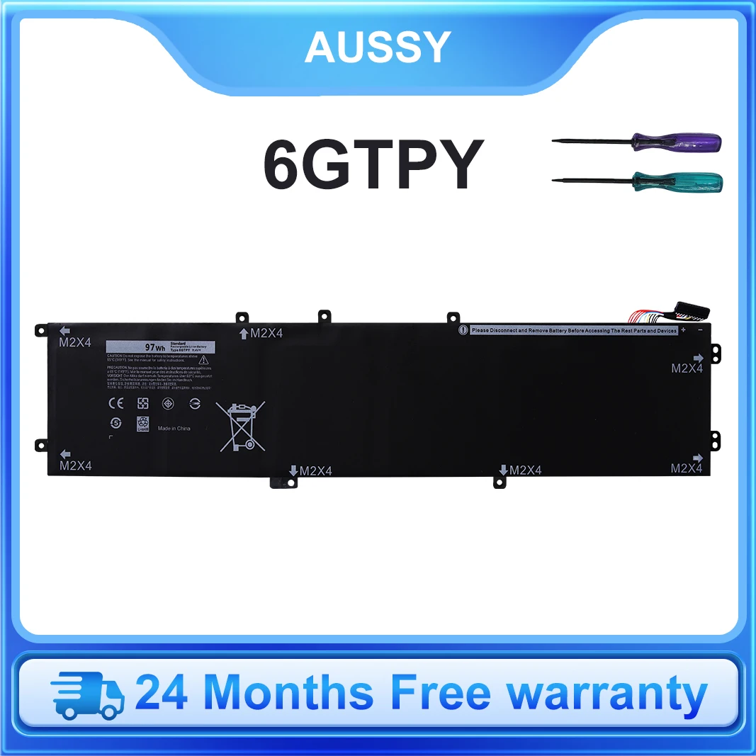 

6GTPY Laptop Battery for Dell XPS 15 9560 9570 9550 7590 Precision 5520 5530 Vostro 7500 5XJ28 24-Month warranty